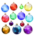 christmas balls vector image