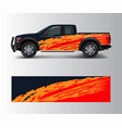graphic abstract grunge stripe designs for truck vector image vector image