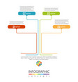 abstract infographic template for chart diagram vector image