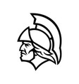 achilles or achilleus greek hero side view mascot vector image