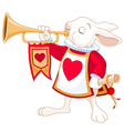 bunny royal trumpeter vector image