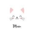 cute cat vector image