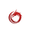 dragon logo template vector image