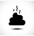 poop icon isolated on white background vector image