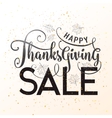 happy thanksgiving sale vector image vector image