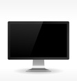 black lcd monitor vector image