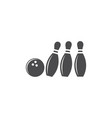 bowling ball vector image vector image