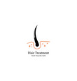 hair treatment logo removal vector image
