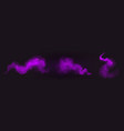 purple paint powder splashes flows of magic dust vector image vector image