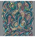 seamless abstract hand-drawn waves pattern endless vector image