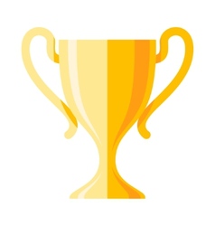 Winner cup flat icon Royalty Free Vector Image