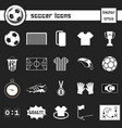 soccer icons football icons vector image