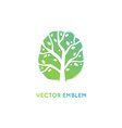 abstract logo design template and emblem vector image
