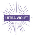 ultra violet vector image vector image