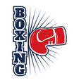 boxing logo sport training athletic symbol vector image