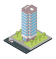 city building isometric vector image