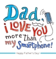 fathers day greeting card vector image