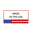 icon made in usa vector image