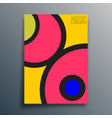 abstract geometric typography vector image vector image