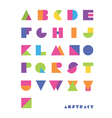 bright abstract font vector image