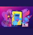 chatbot app development concept vector image vector image