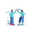 high five gesture vector image
