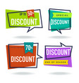 limited time sale collection of bright discount vector image