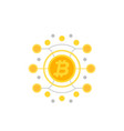 bitcoin cryptocurrency vector image