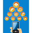 mobility social media concept vector image