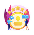 profile rating concept metaphor vector image vector image