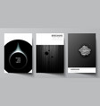 layout a4 format cover mockups design vector image