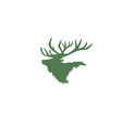 elk logo designs for animal care and farm logo vector image vector image