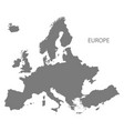europe map grey vector image