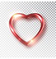red heart realistic decoration 3d object vector image vector image