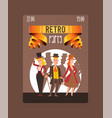 victorian people gentleman in hat and woman vector image