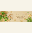 christmas and new year banner vector image vector image