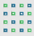 set a collection unique paper stickers vector image vector image