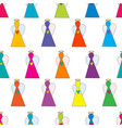 abstract colored stylized angels seamless vector image vector image