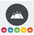 mountain icon vector image vector image
