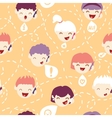 people talking on the mobile phone seamless vector image