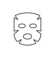 cosmetic mask line outline icon vector image