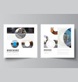 layout two square format covers vector image