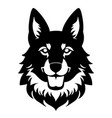 a german shepherd head vector image vector image