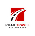 road logo design vector image
