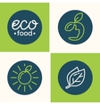 set modern minimalistic logo and icon vector image