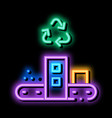 start industry neon glow icon vector image vector image