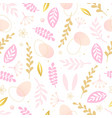 happy easter seamless pattern with eggs vector image