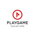 playgame emblem template for players team vector image vector image