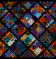 seamless mosaic art pattern background vector image
