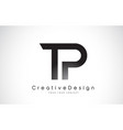 tp t p letter logo design creative icon modern vector image